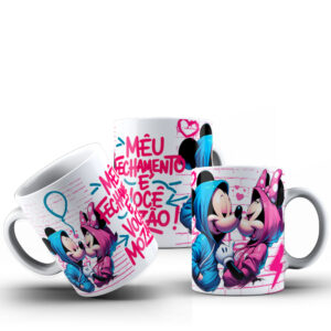 Artes canecas Mickey & Minnie XXXL namorados