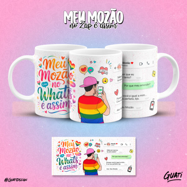12 ARTES CANECAS - MEU MOZÃO NO WHATS - Imagem 8