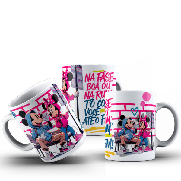Artes canecas Mickey & Minnie XXXL namorados - Imagem 4