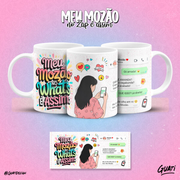 12 ARTES CANECAS - MEU MOZÃO NO WHATS - Imagem 6