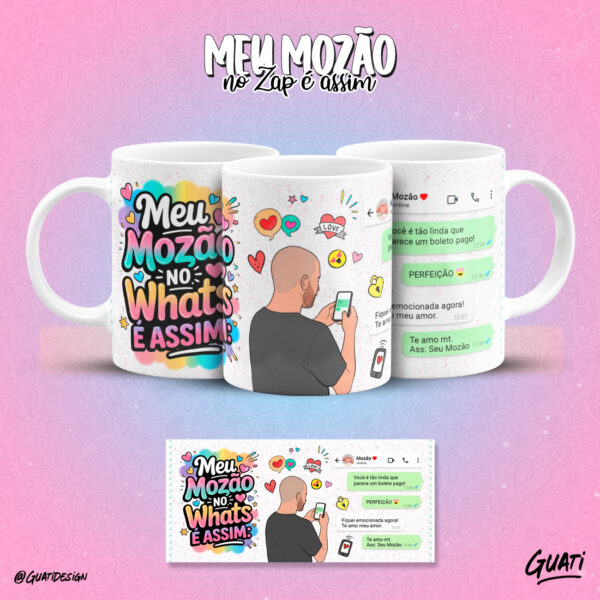 12 ARTES CANECAS - MEU MOZÃO NO WHATS - Imagem 5