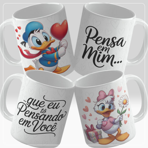 Namorados Par de Canecas Personagens - Imagem 6