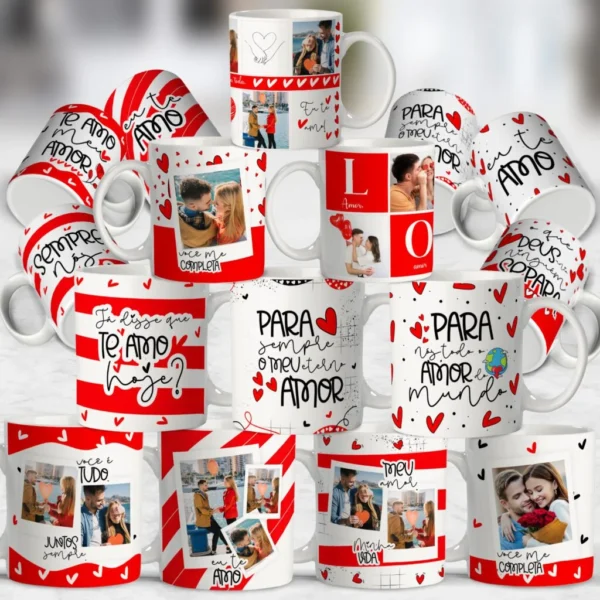 Kit Dia dos Namorados 2.0 Caneca + Azulejo