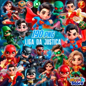 Liga da Justiça Cute – Kit Digital