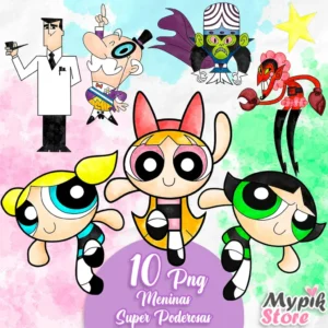 Meninas Superpoderosas Aquarela – Kit Digital