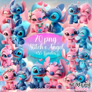 Stitch e Angel – Kit Digital