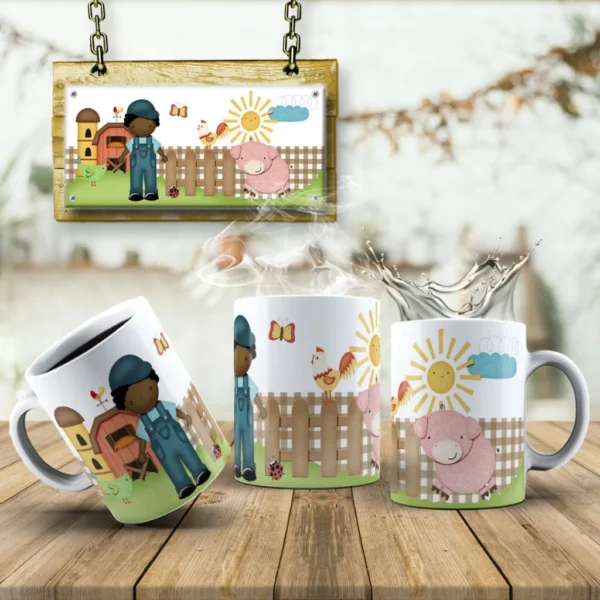 Estampas Fazendinha Canecas - Imagem 3