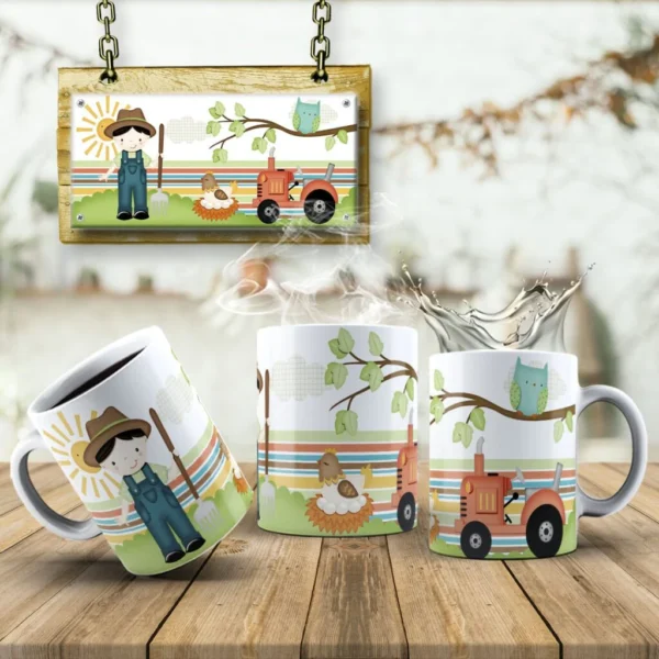 Estampas Fazendinha Canecas - Imagem 4