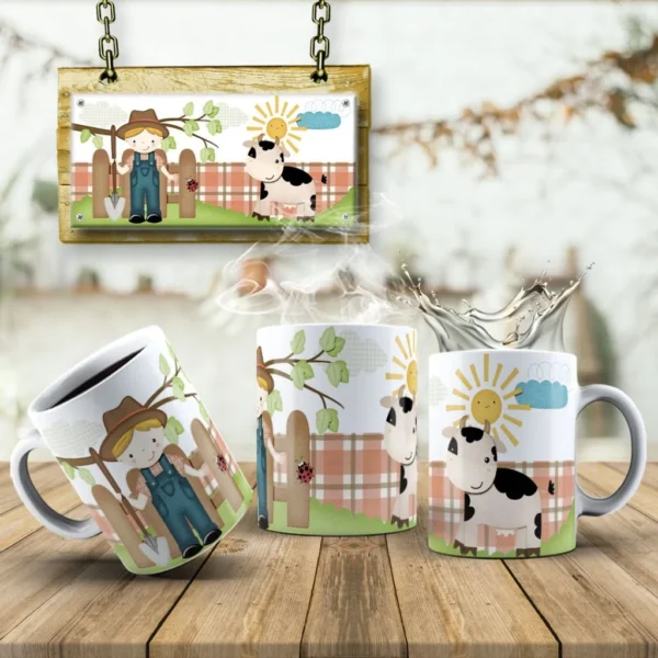 Estampas Fazendinha Canecas - Imagem 5