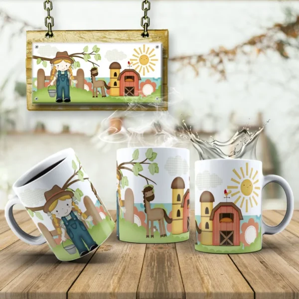 Estampas Fazendinha Canecas - Imagem 7