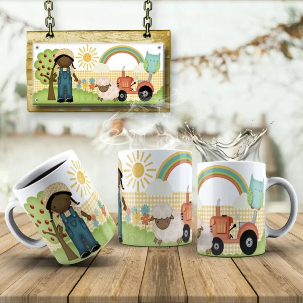 Estampas Fazendinha Canecas - Imagem 2