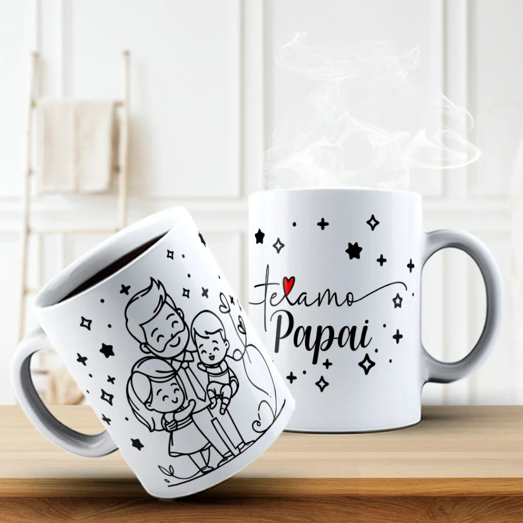 Pai Minimalista – 20 Artes para Canecas