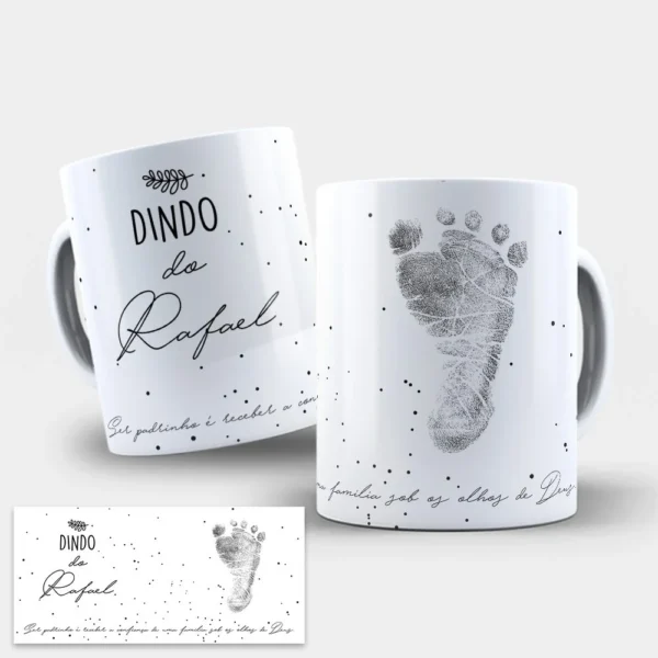 Dinda e Dindo Pezinho – 2 Artes Avulsa Caneca - Imagem 3