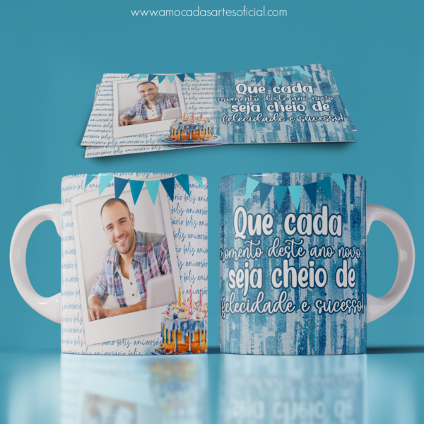 10 Estampas Canecas Aniversário - Imagem 5
