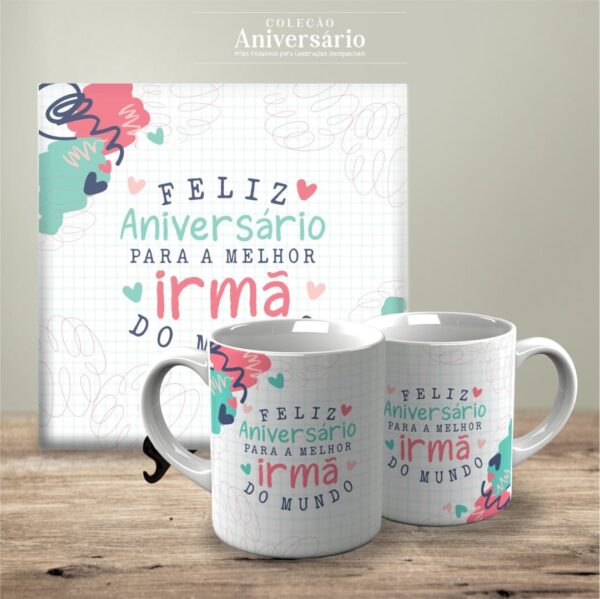Artes Canecas e Azulejos Aniversário V24 (Vintage) - Imagem 8