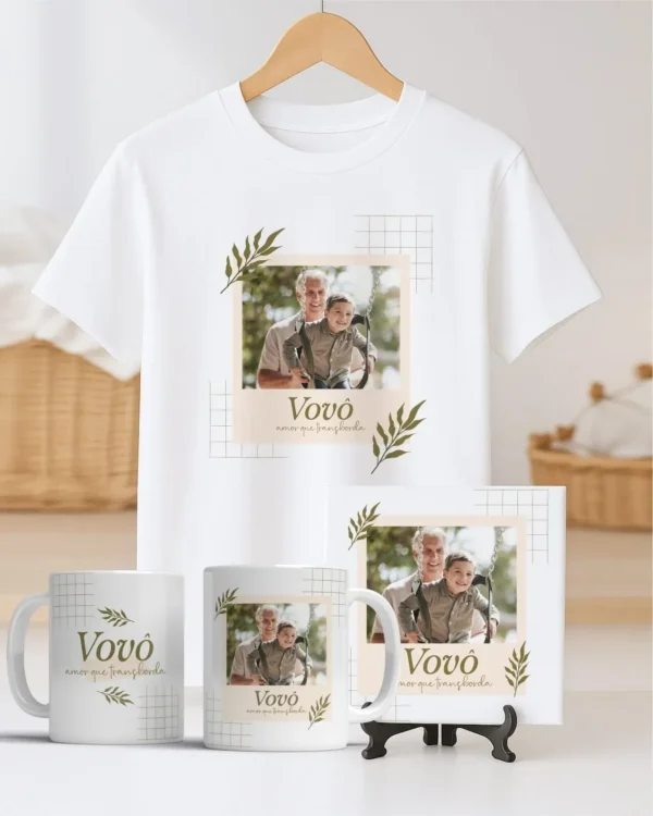 TRIO Caneca | Camisa | Azulejo Avós V4 (Vintage) - Imagem 18