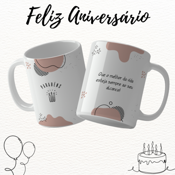 Aniversário Minimalista – Estampas Canecas - Imagem 10