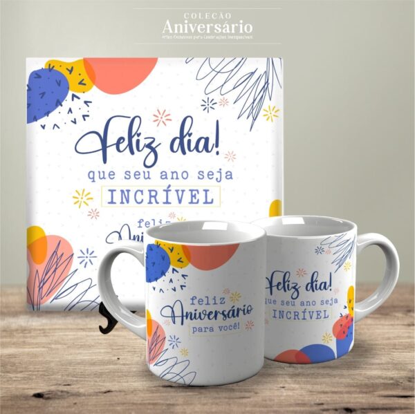 Artes Canecas e Azulejos Aniversário V24 (Vintage) - Imagem 14