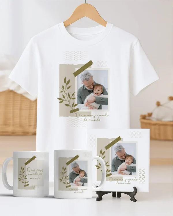 TRIO Caneca | Camisa | Azulejo Avós V4 (Vintage) - Imagem 9