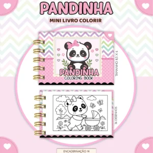 Pandinha – Mini Livro Colorir (Lina)