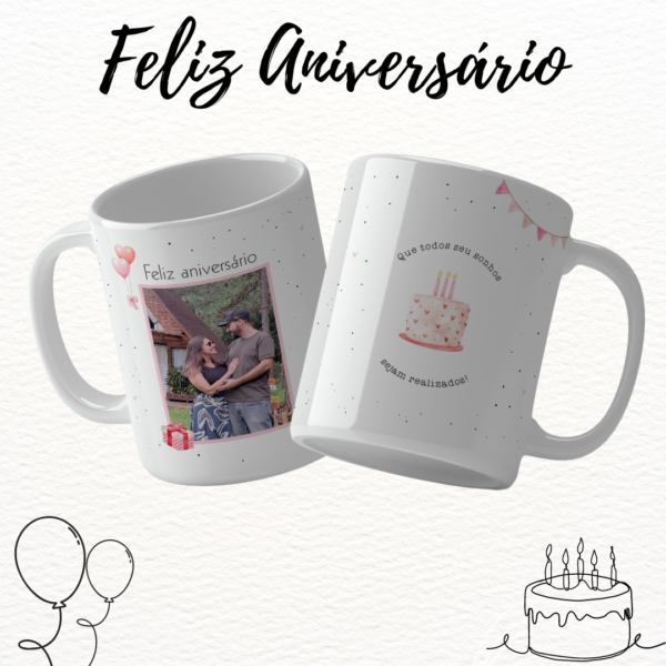 Aniversário Minimalista – Estampas Canecas - Imagem 15