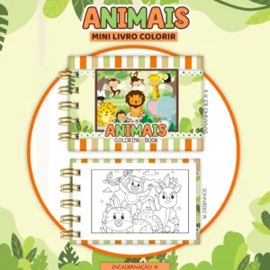 Animais – Mini Livro Colorir (Lina)