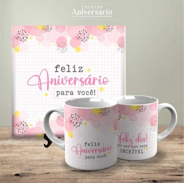 Artes Canecas e Azulejos Aniversário V24 (Vintage) - Imagem 11