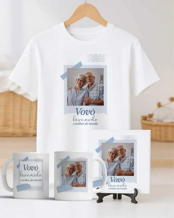 TRIO Caneca | Camisa | Azulejo Avós V4 (Vintage) - Imagem 22