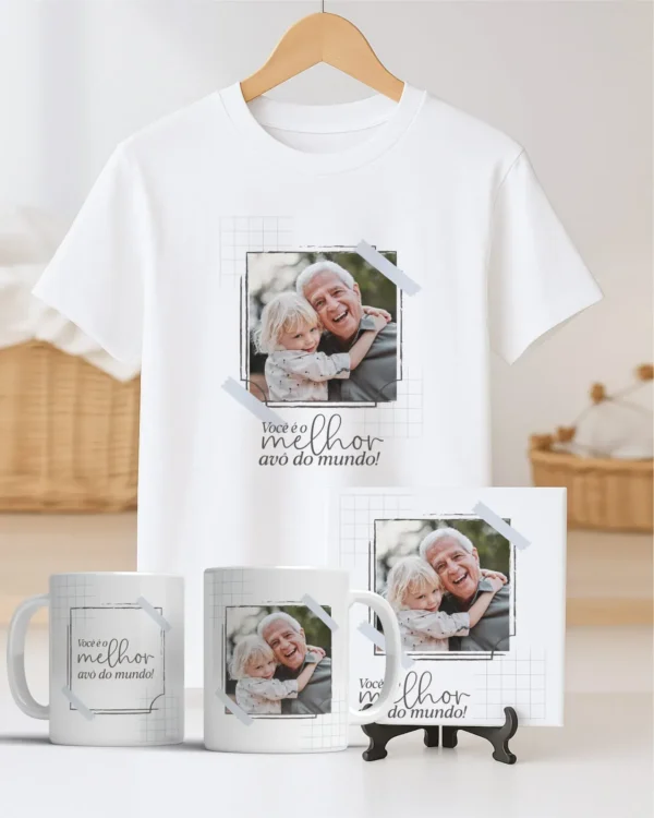 TRIO Caneca | Camisa | Azulejo Avós V4 (Vintage) - Imagem 20