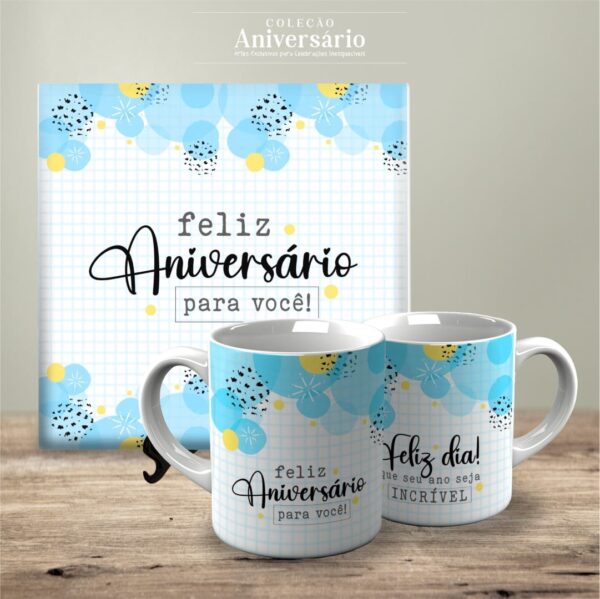 Artes Canecas e Azulejos Aniversário V24 (Vintage) - Imagem 10