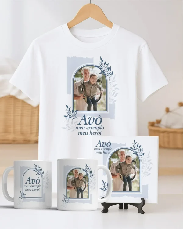 TRIO Caneca | Camisa | Azulejo Avós V4 (Vintage) - Imagem 31