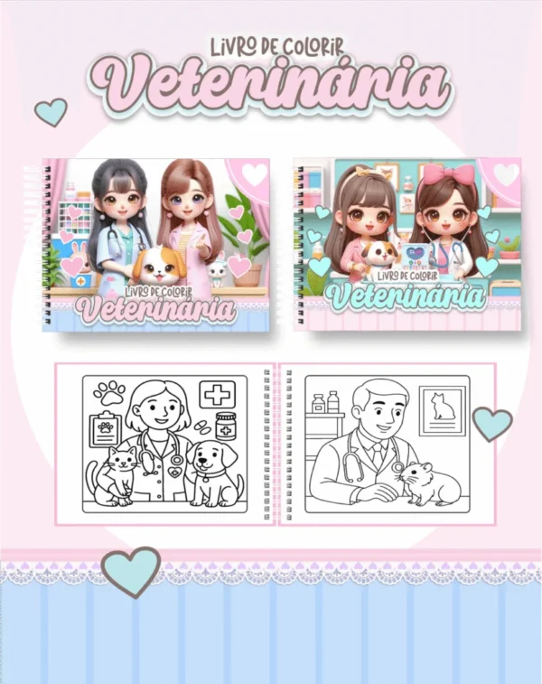 Veterinária – Big Livros de Colorir