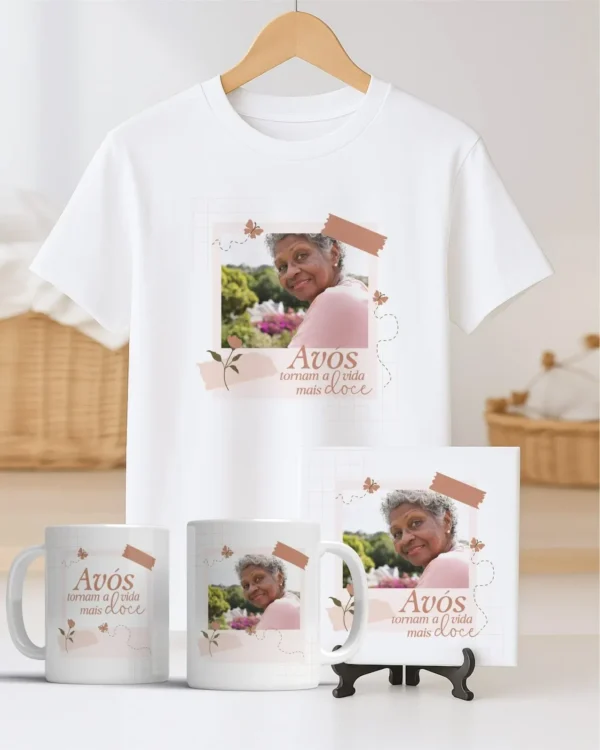 TRIO Caneca | Camisa | Azulejo Avós V4 (Vintage) - Imagem 24