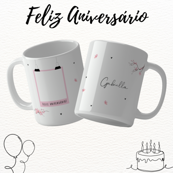 Aniversário Minimalista – Estampas Canecas - Imagem 3