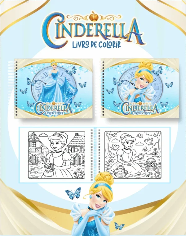 Cinderela – Big Livros de Colorir