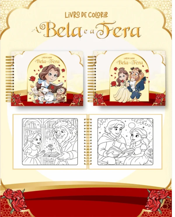 A Bela e a Fera – Big Livros de Colorir