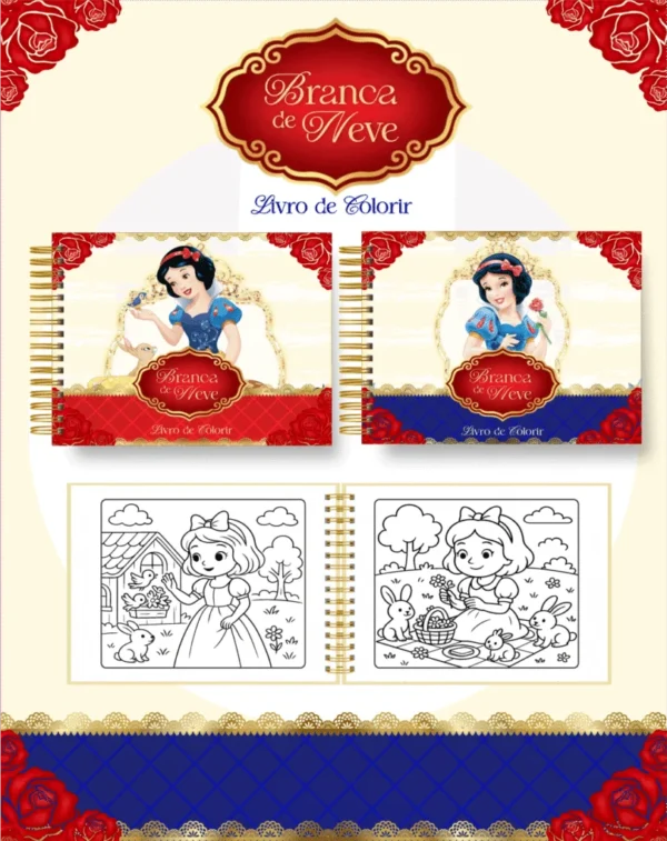 Branca de Neve – Big Livros de Colorir