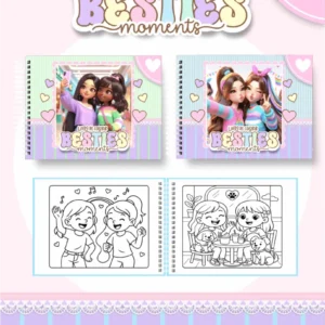 Besties Moments Menina – Big Livros de Colorir