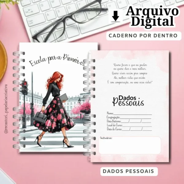 Caderno Escola Para Pioneiros Feminino - Imagem 3