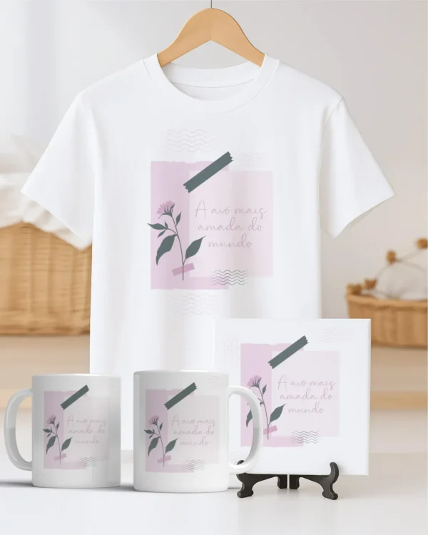 TRIO Caneca | Camisa | Azulejo Avós V4 (Vintage) - Imagem 17