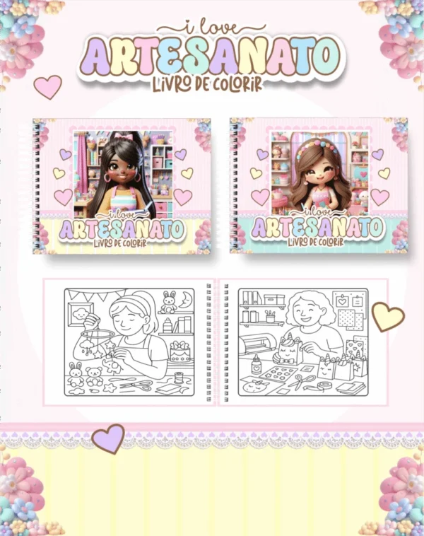 I Love Artesanato – Big Livros de Colorir