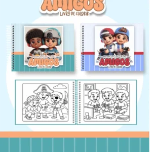 Momentos de Amigos – Big Livros de Colorir