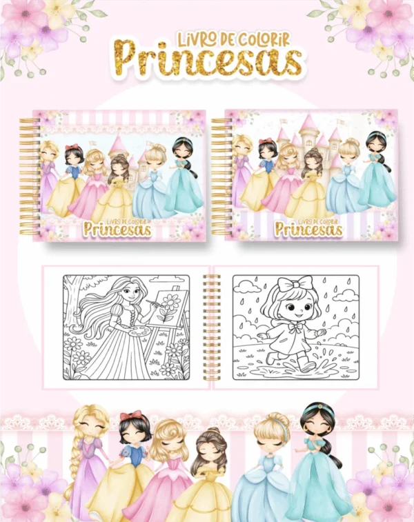 Princesas 2 – Big Livros de Colorir