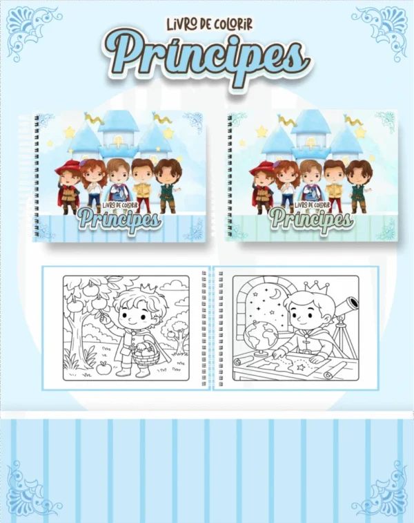 Principes – Big Livros de Colorir