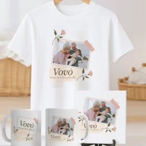 TRIO Caneca | Camisa | Azulejo Avós V4 (Vintage)