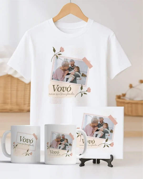 TRIO Caneca | Camisa | Azulejo Avós V4 (Vintage)