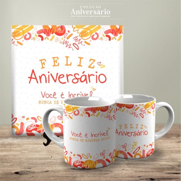 Artes Canecas e Azulejos Aniversário V24 (Vintage) - Imagem 5