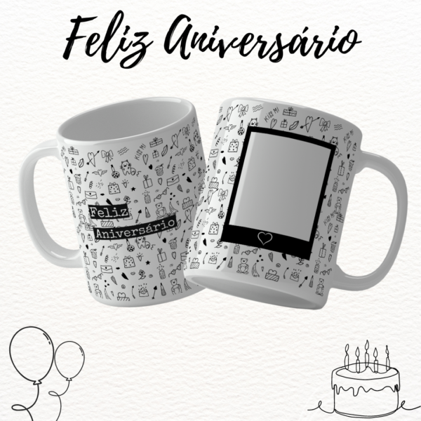 Aniversário Minimalista – Estampas Canecas - Imagem 6