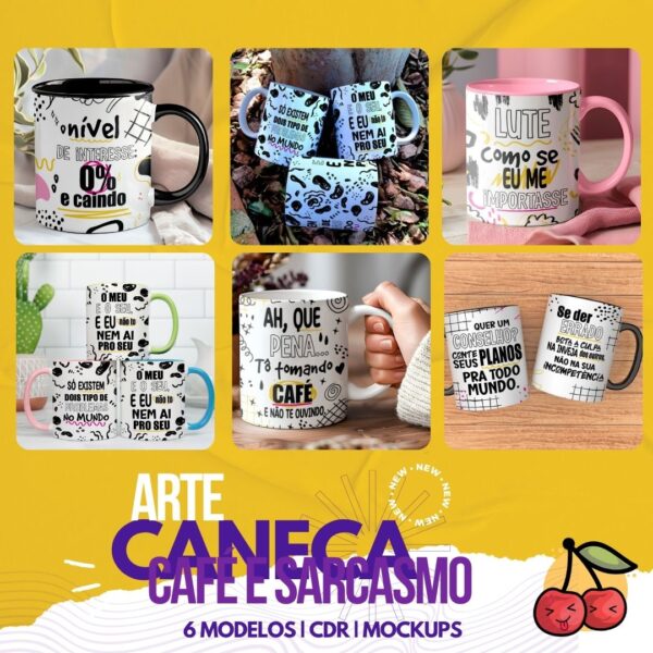 Café & Sarcasmo – Artes para Caneca - Imagem 2