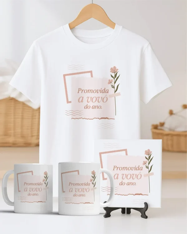 TRIO Caneca | Camisa | Azulejo Avós V4 (Vintage) - Imagem 6